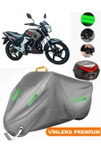 MotoEN  Vinleks Gri Lifan LF200-16C Arka Çanta Uyumlu Motosiklet Brandası (Kilit Uyumlu) - 1