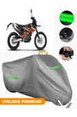 MotoEN  Vinleks Gri KTM 690 Enduro R Uyumlu Motosiklet Brandası Lüx Kalite (Kilit Uyumlu) thumbnail 1