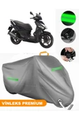MotoEN  Vinleks Gri Kymco Agility 16+ 150 Uyumlu Motosiklet Brandası Lüx Kalite (Kilit Uyumlu) thumbnail 1