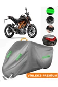 MotoEN  Vinleks Gri KTM 390 Duke Arka Çanta Uyumlu Motosiklet Brandası (Kilit Uyumlu) thumbnail 1