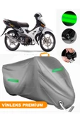 MotoEN  Vinleks Gri Modenas GT135 Uyumlu Motosiklet Brandası Lüx Kalite (Kilit Uyumlu) thumbnail 1