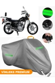 MotoEN  Vinleks Gri Mondial 125 UKT Uyumlu Motosiklet Brandası Lüx Kalite (Kilit Uyumlu) thumbnail 1