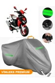 MotoEN  Vinleks Gri Mondial 150 RF Uyumlu Motosiklet Brandası Lüx Kalite (Kilit Uyumlu) thumbnail 1