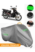 MotoEN  Vinleks Gri Motoran Torro LX 100 Uyumlu Motosiklet Brandası Lüx Kalite (Kilit Uyumlu) thumbnail 1