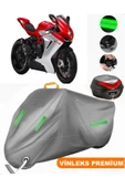 MotoEN  Vinleks Gri MV Agusta F3 675 Arka Çanta Uyumlu Motosiklet Brandası (Kilit Uyumlu) thumbnail 1