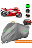 MotoEN  Vinleks Gri MV Agusta F4 Arka Çanta Uyumlu Motosiklet Brandası (Kilit Uyumlu) thumbnail 1
