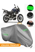 MotoEN  Vinleks Gri Moto Guzzi Stelvio 1200 4V Uyumlu Motosiklet Brandası Lüx Kalite (Kilit Uyumlu) thumbnail 1