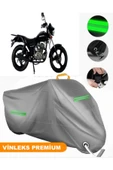 MotoEN  Vinleks Gri Mondial 150 MR Uyumlu Motosiklet Brandası Lüx Kalite (Kilit Uyumlu) thumbnail 1