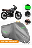 MotoEN  Vinleks Gri Mutt Hilts 250 Uyumlu Motosiklet Brandası Lüx Kalite (Kilit Uyumlu) thumbnail 1