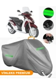 MotoEN  Vinleks Gri Peugeot Geopolis 250 Uyumlu Motosiklet Brandası Lüx Kalite (Kilit Uyumlu) thumbnail 1