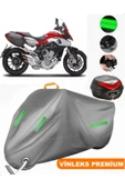 MotoEN  Vinleks Gri MV Agusta Stradale 800 Arka Çanta Uyumlu Motosiklet Brandası (Kilit Uyumlu) thumbnail 1