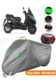 MotoEN  Vinleks Gri Piaggio MP3 300 Arka Çanta Uyumlu Motosiklet Brandası (Kilit Uyumlu) thumbnail 1