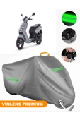 MotoEN  Vinleks Gri Peugeot Kisbee 50 Uyumlu Motosiklet Brandası Lüx Kalite (Kilit Uyumlu) thumbnail 1