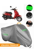 MotoEN  Vinleks Gri Motoran Ninety Uyumlu Motosiklet Brandası Lüx Kalite (Kilit Uyumlu) thumbnail 1