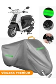 MotoEN  Vinleks Gri Mondial 50 Revival Uyumlu Motosiklet Brandası Lüx Kalite (Kilit Uyumlu) thumbnail 1