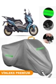 MotoEN  Vinleks Gri Regal Raptor XSUV250 Uyumlu Motosiklet Brandası Lüx Kalite (Kilit Uyumlu) thumbnail 1