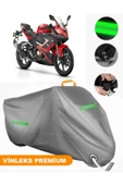 MotoEN  Vinleks Gri QJ SRK125 R Uyumlu Motosiklet Brandası Lüx Kalite (Kilit Uyumlu) thumbnail 1