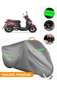 MotoEN  Vinleks Gri Stmax Roma 50 Uyumlu Motosiklet Brandası Lüx Kalite (Kilit Uyumlu) thumbnail 1