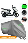 MotoEN  Vinleks Gri Suzuki Burgman Street 125EX Uyumlu Motosiklet Brandası Lüx Kalite (Kilit Uyumlu) thumbnail 1
