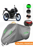 MotoEN  Vinleks Gri Suzuki GSX-S 125 Arka Çanta Uyumlu Motosiklet Brandası (Kilit Uyumlu) thumbnail 1