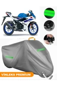 MotoEN  Vinleks Gri Suzuki GSX-R 125 Uyumlu Motosiklet Brandası Lüx Kalite (Kilit Uyumlu) thumbnail 1