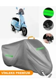 MotoEN  Vinleks Gri Skjet BELLINA 125 Uyumlu Motosiklet Brandası Lüx Kalite (Kilit Uyumlu) thumbnail 1