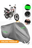 MotoEN  Vinleks Gri Salcano Tiger 100 Sport Uyumlu Motosiklet Brandası Lüx Kalite (Kilit Uyumlu) thumbnail 1