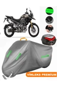 MotoEN  Vinleks Gri Triumph Tiger 1200 Rally Pro Arka Çanta Uyumlu Motosiklet Brandası (Kilit Uyumlu) thumbnail 1