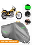 MotoEN  Vinleks Gri Suzuki LS 650 Savage Uyumlu Motosiklet Brandası Lüx Kalite (Kilit Uyumlu) thumbnail 1