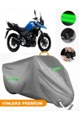MotoEN  Vinleks Gri Suzuki V-Strom 250 Uyumlu Motosiklet Brandası Lüx Kalite (Kilit Uyumlu) thumbnail 1