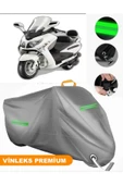 MotoEN  Vinleks Gri Sym GTS 250i EVO Uyumlu Motosiklet Brandası Lüx Kalite (Kilit Uyumlu) thumbnail 1