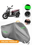 MotoEN  Vinleks Gri Sym Symphony ST 125 Uyumlu Motosiklet Brandası Lüx Kalite (Kilit Uyumlu) thumbnail 1