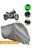MotoEN  Vinleks Gri Triumph Rocket 3 R Uyumlu Motosiklet Brandası Lüx Kalite (Kilit Uyumlu) thumbnail 1