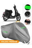 MotoEN  Vinleks Gri Vespa GTS 150 Uyumlu Motosiklet Brandası Lüx Kalite (Kilit Uyumlu) thumbnail 1