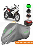 MotoEN  Vinleks Gri Triumph Daytona 675 Arka Çanta Uyumlu Motosiklet Brandası (Kilit Uyumlu) thumbnail 1