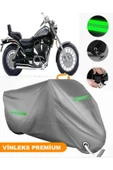MotoEN  Vinleks Gri Suzuki VL 1400 Intruder Uyumlu Motosiklet Brandası Lüx Kalite (Kilit Uyumlu) thumbnail 1