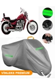 MotoEN  Vinleks Gri Suzuki VS 800 Intruder Uyumlu Motosiklet Brandası Lüx Kalite (Kilit Uyumlu) thumbnail 1