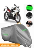 MotoEN  Vinleks Gri Triumph Daytona 675 Uyumlu Motosiklet Brandası Lüx Kalite (Kilit Uyumlu) thumbnail 1