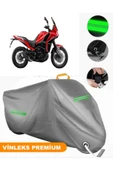 MotoEN  Vinleks Gri X-Cape Uyumlu Motosiklet Brandası Lüx Kalite (Kilit Uyumlu) thumbnail 1