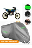 MotoEN  Vinleks Gri Yamaha  DT 80 Uyumlu Motosiklet Brandası Lüx Kalite (Kilit Uyumlu) thumbnail 1