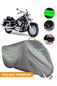 MotoEN  Vinleks Gri Suzuki VL 1500 Intruder Uyumlu Motosiklet Brandası Lüx Kalite (Kilit Uyumlu) thumbnail 1