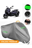 MotoEN  Vinleks Gri Sym ADX 125 Uyumlu Motosiklet Brandası Lüx Kalite (Kilit Uyumlu) thumbnail 1