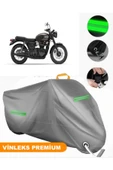 MotoEN  Vinleks Gri Triumph Bonneville T100 Uyumlu Motosiklet Brandası Lüx Kalite (Kilit Uyumlu) thumbnail 1