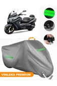 MotoEN  Vinleks Gri Sym Maxsym 600i ABS Uyumlu Motosiklet Brandası Lüx Kalite (Kilit Uyumlu) thumbnail 1