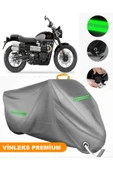 MotoEN  Vinleks Gri Triumph Street Scrambler Uyumlu Motosiklet Brandası Lüx Kalite (Kilit Uyumlu) thumbnail 1