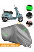 MotoEN  Vinleks Gri Vespa GTS 125 ABS Uyumlu Motosiklet Brandası Lüx Kalite (Kilit Uyumlu) thumbnail 1