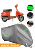 MotoEN  Vinleks Gri Vespa PX 200 Uyumlu Motosiklet Brandası Lüx Kalite (Kilit Uyumlu) thumbnail 1