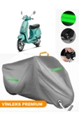 MotoEN  Vinleks Gri Vespa LX 125 3V i.e Uyumlu Motosiklet Brandası Lüx Kalite (Kilit Uyumlu) thumbnail 1