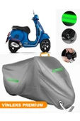 MotoEN  Vinleks Gri Vespa GT 200 Uyumlu Motosiklet Brandası Lüx Kalite (Kilit Uyumlu) thumbnail 1