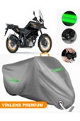 MotoEN  Vinleks Gri Suzuki V-Strom 1050 XT Uyumlu Motosiklet Brandası Lüx Kalite (Kilit Uyumlu) thumbnail 1